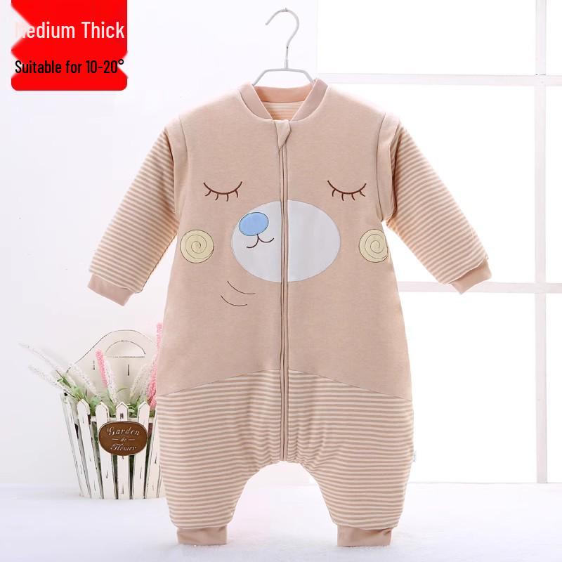 

Джинци Хлопковый спальный мешок для младенца: Готов к зиме, Защита от пинков, Толстый, Теплый и Морозостойкий для младенцев. M - 75-90cm - 1-2 Years