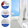 3M/5M Household Portable Air Conditioner Flexible Cloth Sealed Panel Window Sealing with Zippers Adhesive Fasteners