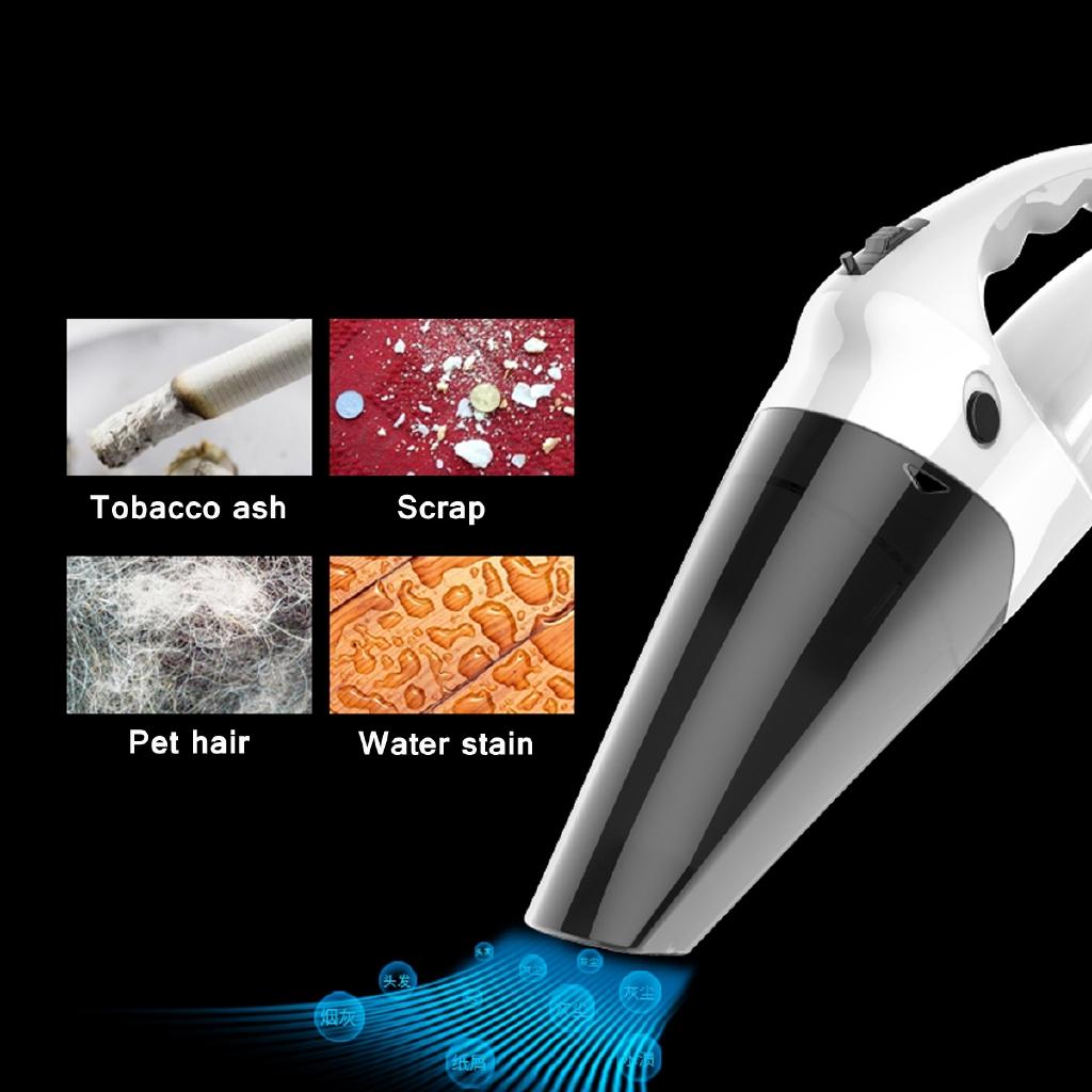 120W Rechargeable Cordless Wet Dry Car Vacuum Cleaner Mini Portable Handheld Vehicle Auto Home Cleaning Tool 12V