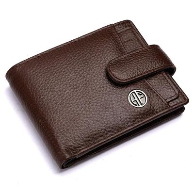 Genuine Leather Wallets for Men, Brown RFID Protected Leather Wallet for Men Mens Wallet with 5 Card Slots