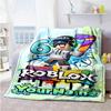 Roblox 306 Customize Your Name Blanket Lightweight Customizable Blanket Ultra-Soft for Bedding Couch Seaside Office Ideal for All Seasons
