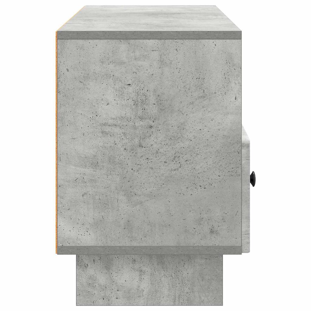 TV Stand Concrete Grey 102 x 34.5 x 50 cm Particleboard