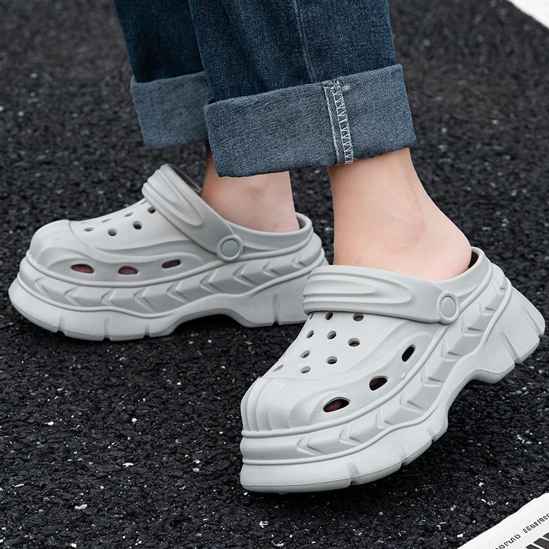 Cave Shoes for Women Summer 2025 New Cute Sandals and Slippers for Women, Non slip and Comfortable, Solid Color