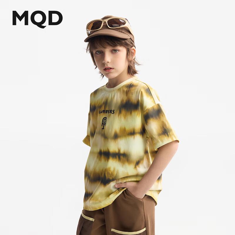 MQD Boys  Striped Round Neck Short-Sleeve T-shirt 110cm