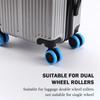 1/4/8pcs Fashionable Silicone Caster Cover Durable Mutes Noise Reduction Wheel Scratche-Proof Cover For 8-Spinner Wheels Luggage