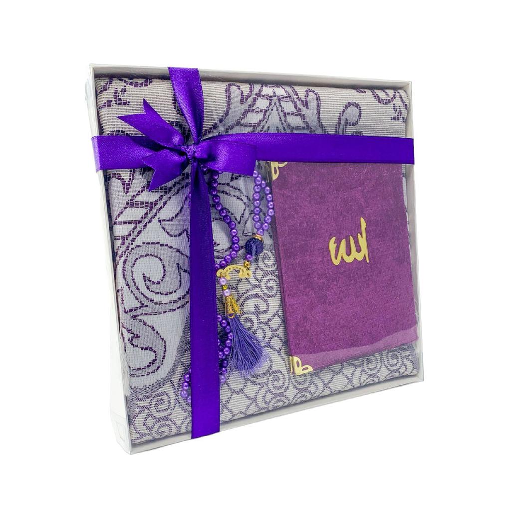 Mitgift Geschenk Yasin Gebetsteppich Gebetsperlen Set Luxus