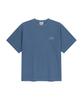 Malittepeulangsowajeobeo Outline Classic Logo Dyeing Oversized Tee Light Blue