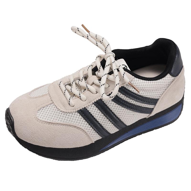 Queen Fan retro platt botten inre höjdökning tyska träningsskor dam 2025 nya sommar mångsidiga Forrest Gump casual sportskor