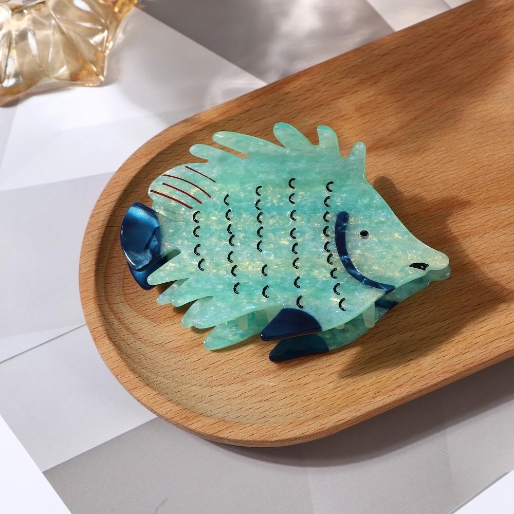 Acetate Fish Hair Claw Jaw Clamp Acetate Shark Clip Cute Fish Hair Clip Daily Styling