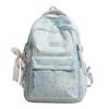 Schoolbag Ice Mist Soft Light Cartoon Cute Backpack Japanese Girl Gentle Healing Casual Versatile Lightweight Travel School Bag