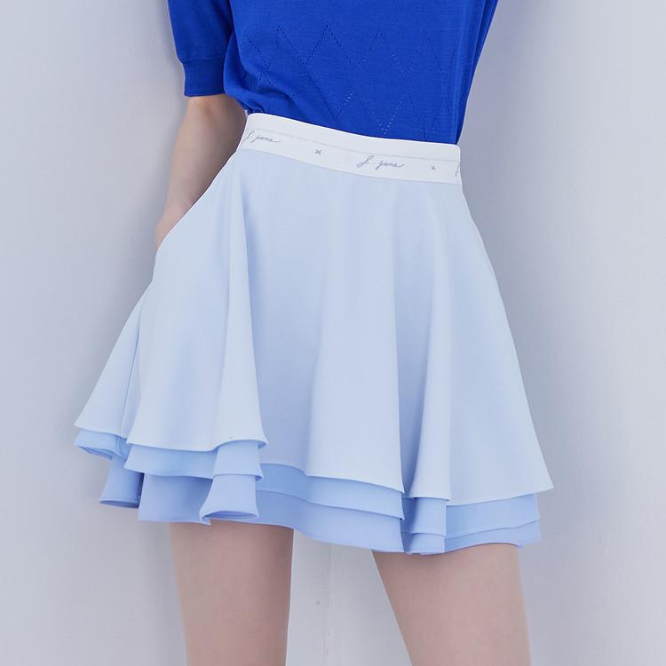 J Jane Tiered Flare Skirt (Skyblue)