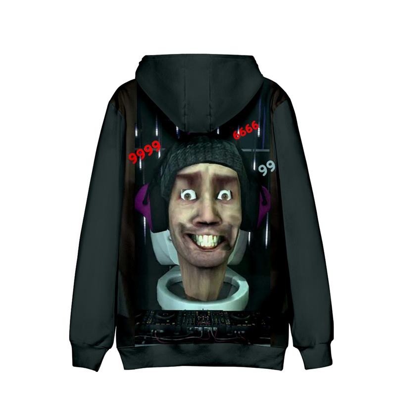 HOT Fashion for Fans of Game Skibidi Toilet Costume Cartoon Printed Casual Hoodies Outdoor Sport Cosplay Pullovers