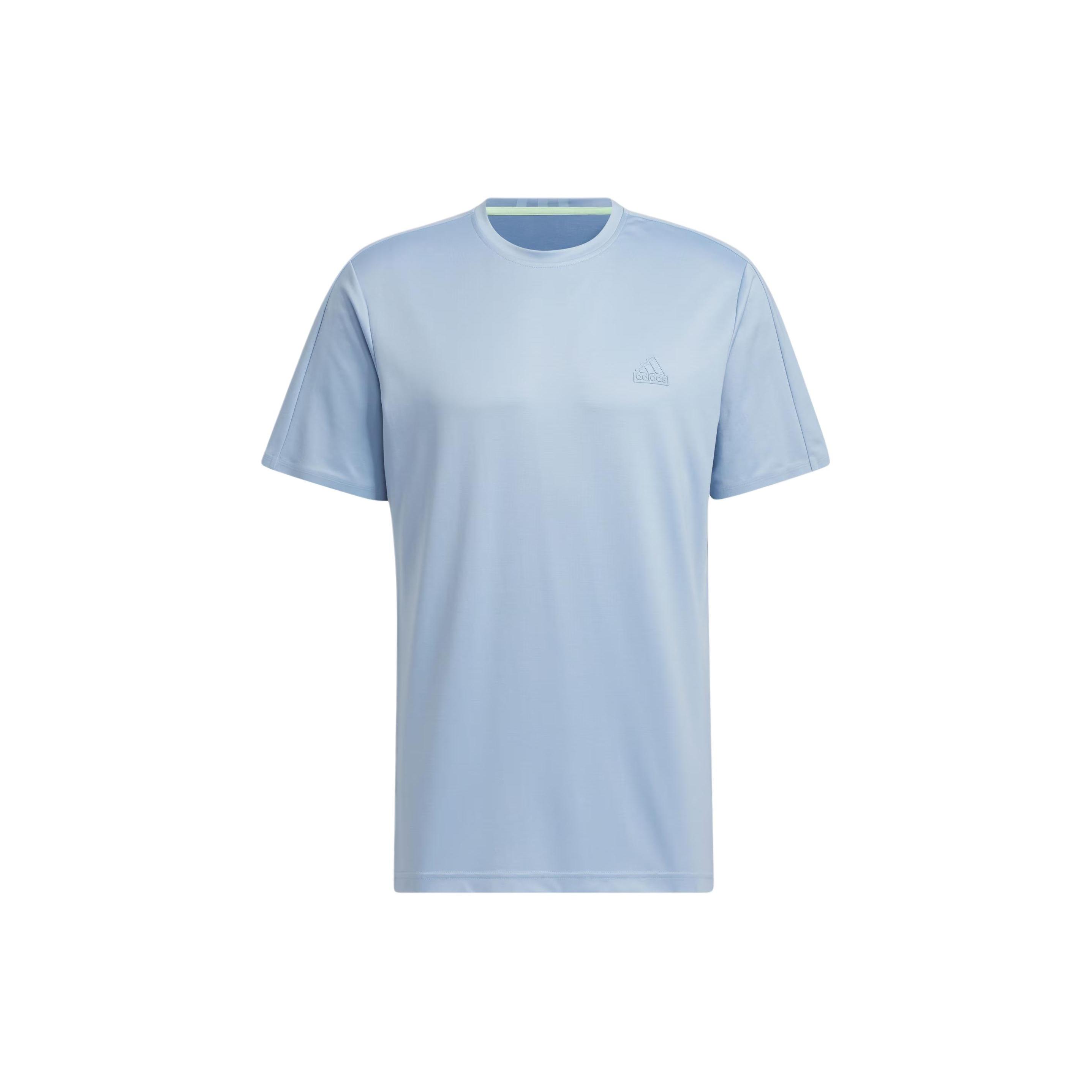 adidas Sport Casual Cooling Solid Color Crew Neck T-Shirt Asia Sizing  Teal  Men s JD5224 S