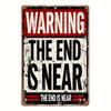 Mfoever Tin Sign Vintage Area  Warning Restricted Area Metal Tin Sign Retro No Trespassing Wall Art Decor for Man Cave Garage Bar Rustic Iron P