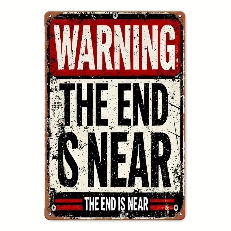 Mfoever Tin Sign Vintage Area  Warning Restricted Area Metal Tin Sign Retro No Trespassing Wall Art Decor for Man Cave Garage Bar Rustic Iron P