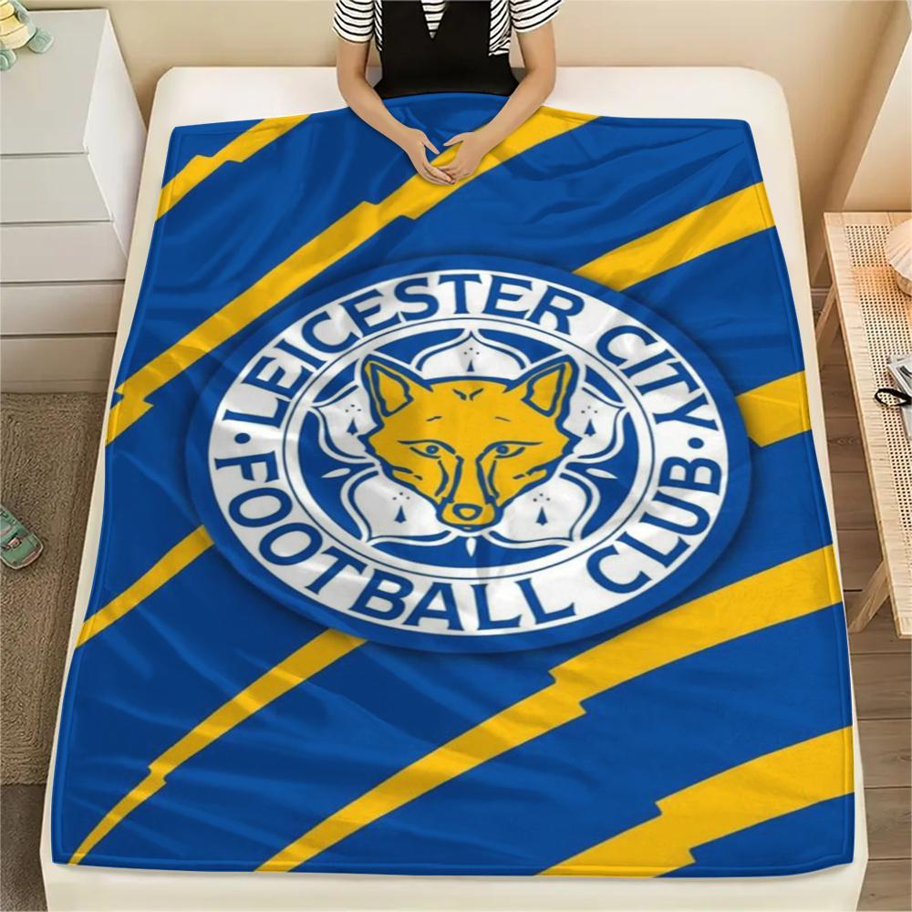 1pc leicester city Print Flannel Blanket, High quality Comfortable for All Seasons, Home Decor, Warmth and Comfort, Perfect for Christmas Gifts69
