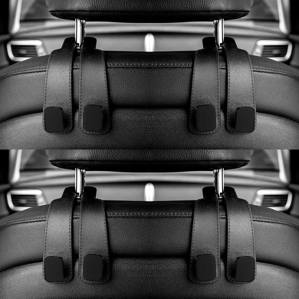 Car Headrest Hooks Hanger for Bags Seat Back Organizer Holder Clips Auto Fastener Hooks Car St