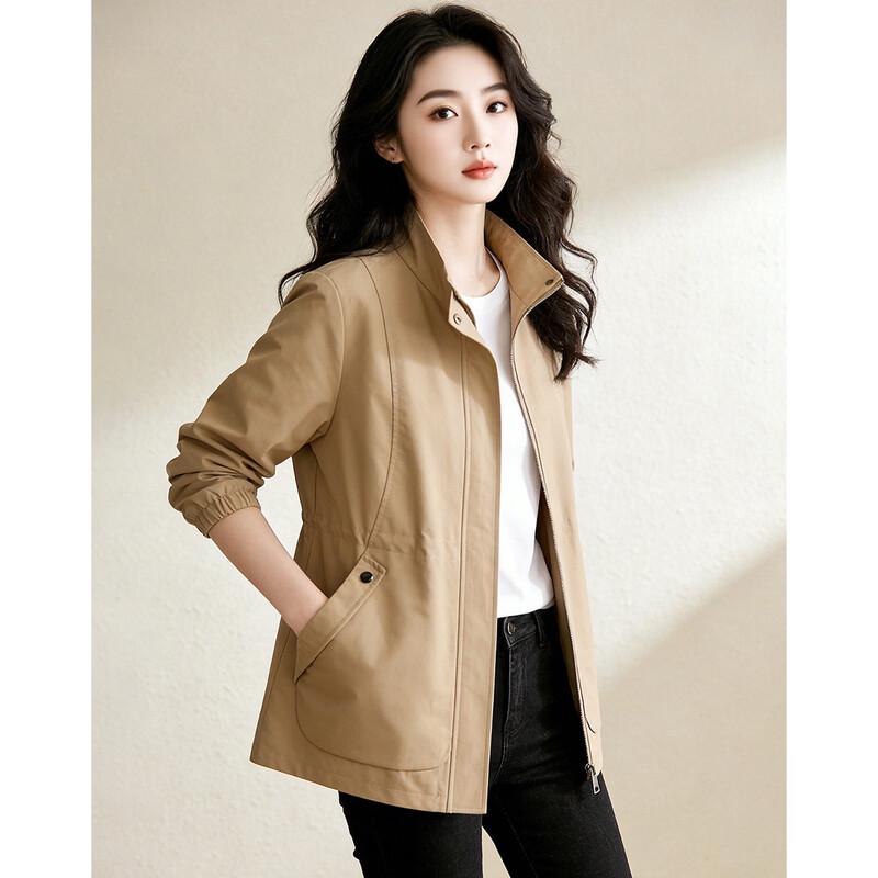 D.F.DEAR Women's Casual Lapel Utility Jacket