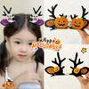 Fashion Children Barrettes Pumpkin Ghost Deer Antlers Double Ponytail Side Clip  Lolita Girl