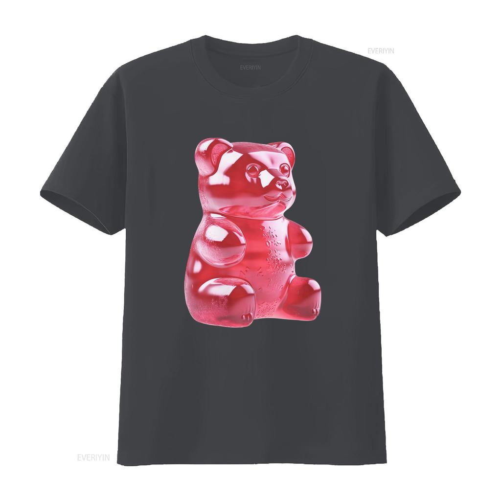 GUMMY BEAR TEE CANDY POP ART TSHIRT SWEETS GIFT FOR MEN WOMEN TEENS PARTY vintage Washed Stylish Versatile Comfortable graphic