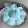 Korean Style Tulip Straw Sun Hat Shading Hat Lace Brim Beach Cap Sweet Girls Bucket Hat  Boy