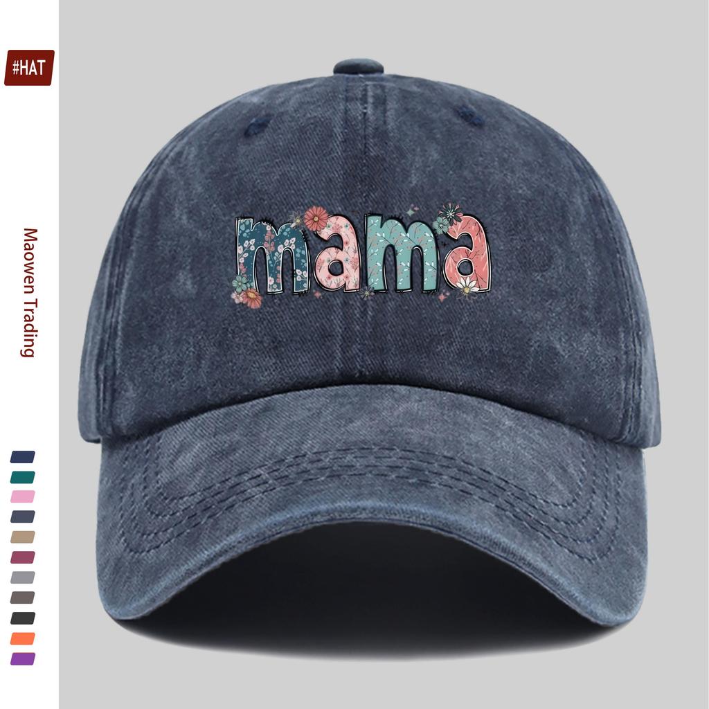 Pc MAMA Letter Print Baseball Cap for Women  Men  Adjustable Buckle Strap Lightweight Vintage Suitable for Dating Travel O