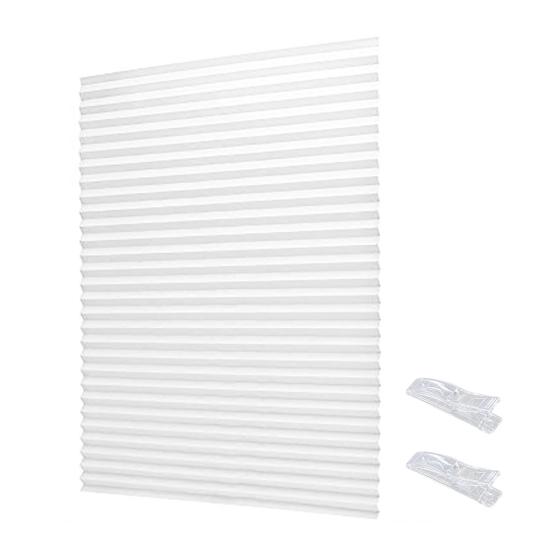Cordless Window Blinds Cut To Size Stick On Temporary Blinds No Drill Pleated Blinds for Windows Doors Home Nursery Bedroom Kitchen Bathroom