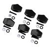 12PCS Plastic Guitar Tuning Pegs Black Guitar Machine Heads Guitar Tuning Keys  For Acoustic Guitar