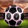 Inter Miami CF Soccer Ball Colorful All Ages Machine Stitched PVC Competition Ready Durable High-Bounce.SIZE5