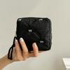 Makeup Bag For Women Embroidered Bowknot Travel Cosmetic Bags Large Capacity Handheld Makeup Toiletry Storage Bag
