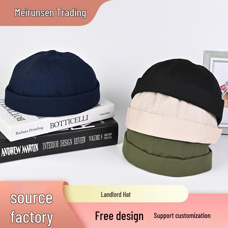 

Retro Spring/Summer Unisex Casual Streetwear Hip-Hop Hat темно-синього кольору