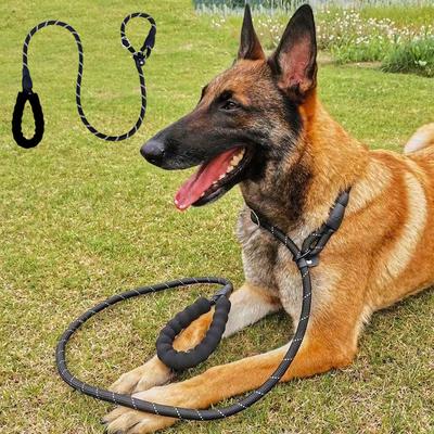 Reflective Pad Big Dog Leash for Training Walking Pet P Chain for Medium Large Dogs Malinois Collie Leashes Mascotas Accessories