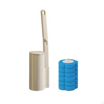 Toilet Brush Set for Deep Cleaning,Efficient,Wall Mounted Practical Bowl with Replacement