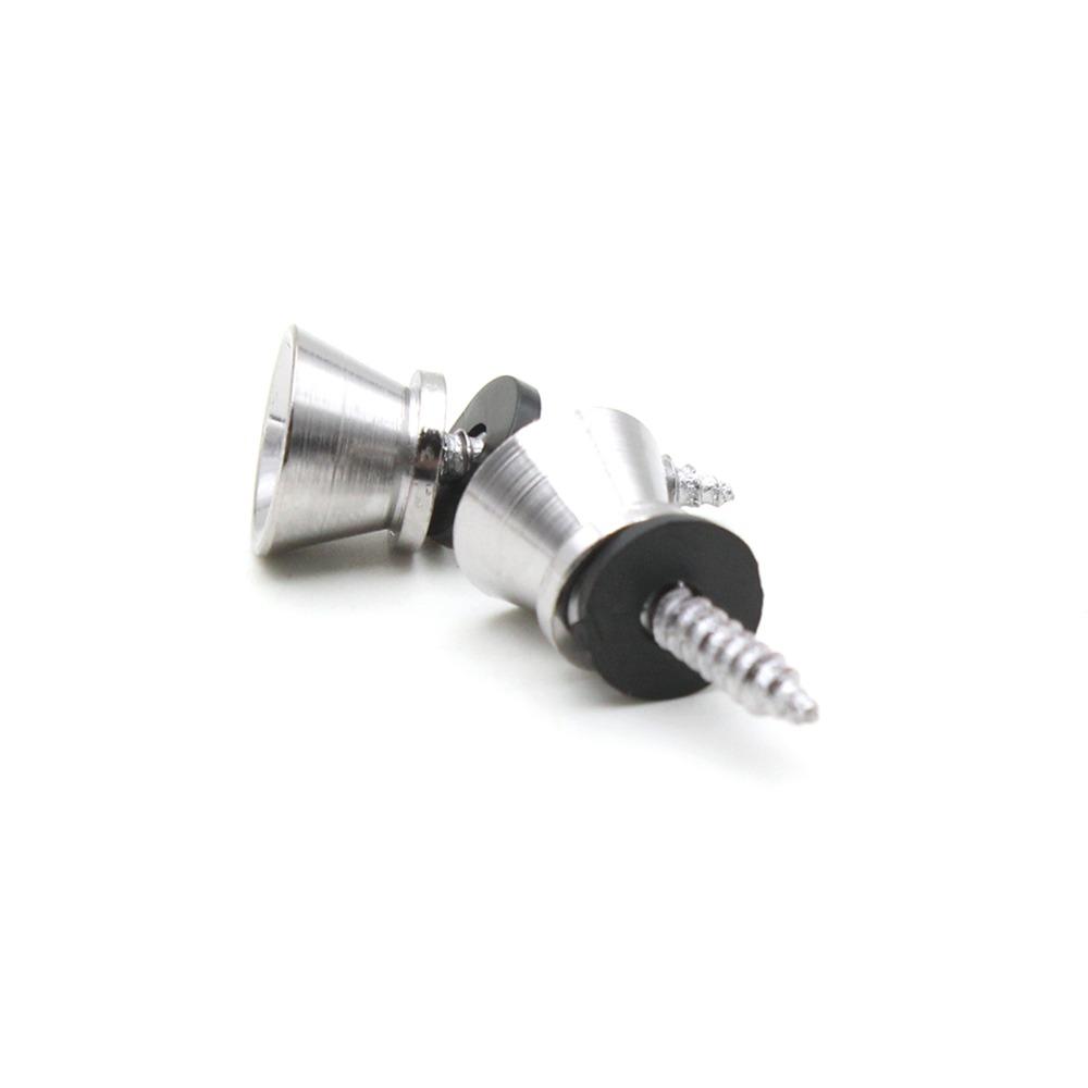 16PCS Black+Silver Guitar Strap Lock Pins Metal Material Universal Guitar Strap Pins For Guitar