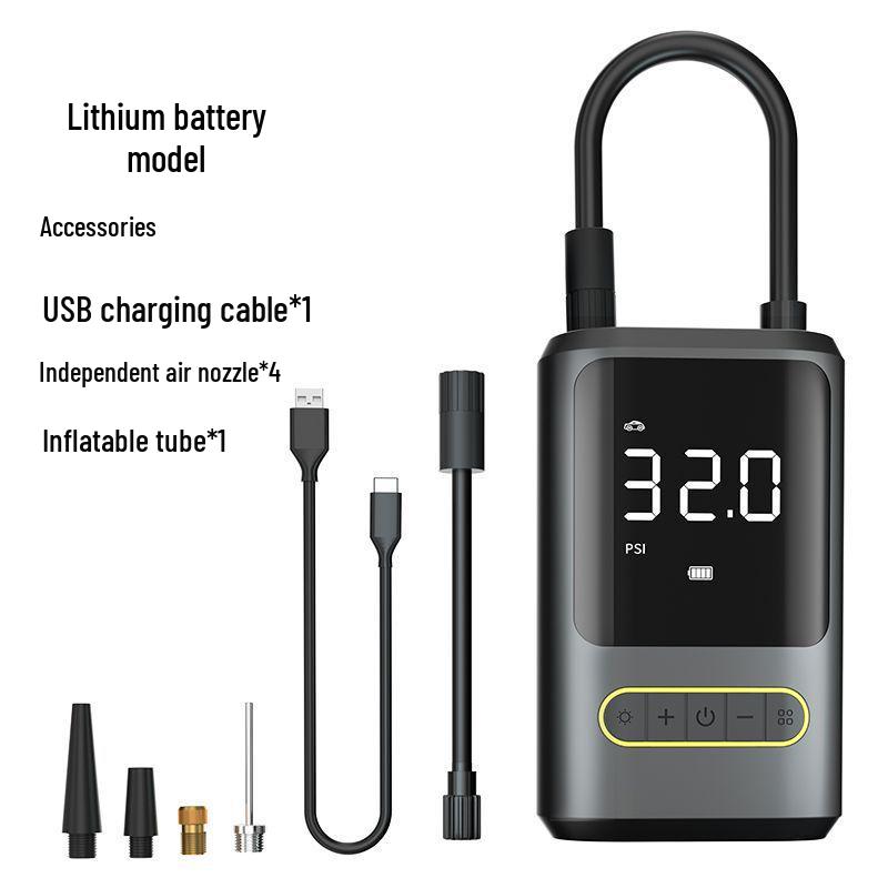 

Беспроводной портативный электрический насос для шин с цифровым дисплеем
