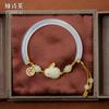 Money Rabbit Like Brocade Imitation Jade Bracelet Female Summer Versatile Student Bracelet Imitation Jade Rabbit Valentine's Day Gift GirlBracelet