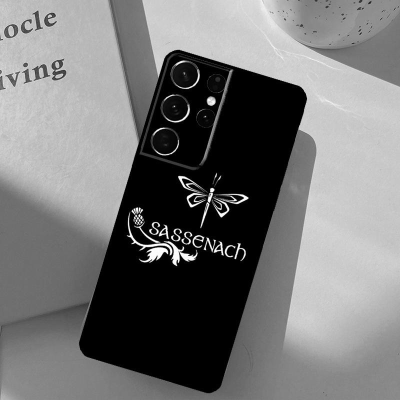 Outlander Tartan Sassenach Baksida För Samsung Galaxy S23 S21 Ultra S20 FE S9 S10 S22 Plus Note 10 Plus S22 Ultra Fodral