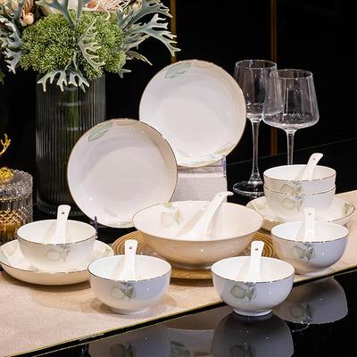 Haoya Jingdezhen 24-Piece Ceramic Dinnerware Set