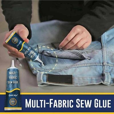 50ml Multifunctional Secure Sew Glue Liquid Fast Tack Bonding Repair For Clothes Denim Leather All Fabric