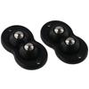 4Pcs Small Double Bead Universal Wheel Stainless Steel Appliance Wheels Mini Roller  Furniture Box