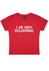 I Am% Delusional YK Baby Tee Cherrykitten Printed T-Shirt Short Sleeve Top