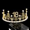 Bridal Jewelry Wedding Dress Accessories 18th and 30th Birthday Festival Hair Comb Headband Alloy Rhinestone Tiara Crown