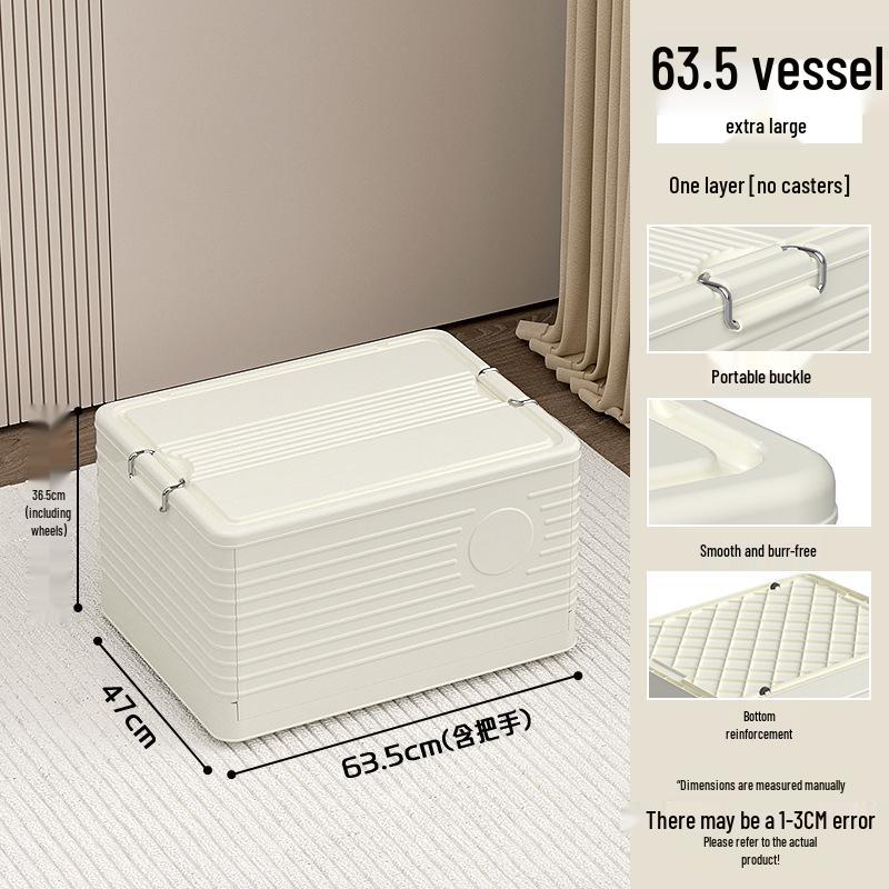 Extra Large Foldable Storage Box for Home, Bedroom, or Living Room - Quilt and Clothes Organizer