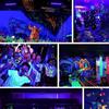 96W/48W/24W Fluorescent Black UV Light Party Bar Glow In Dark Party Supplies for Christmas Blacklit Party Stage Light Xmas Party