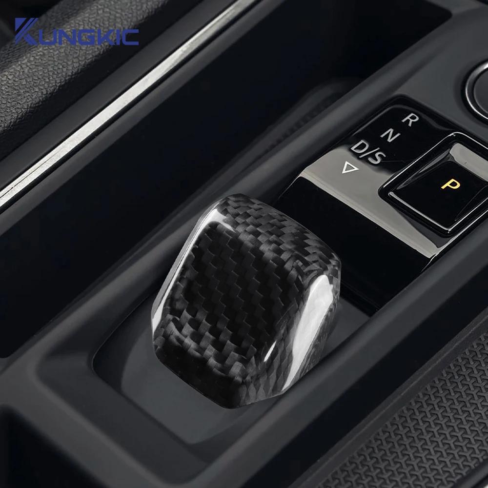 wszcr5 Hard Dry Carbon Fiber For Seat Leon MK4 Cupra Leon Cupra Formentor 2020 2021 2022 2023 2024 2025 Gear Shift Knob Trim Sticker