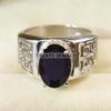Black Onyx Oval Cut Gemstone With 925 Sterling Silver Ring For Men's #A815 JL375666906487