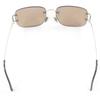 Great Cartier Sunglasses 135 2C Decor Two-Point Silver Mens Used