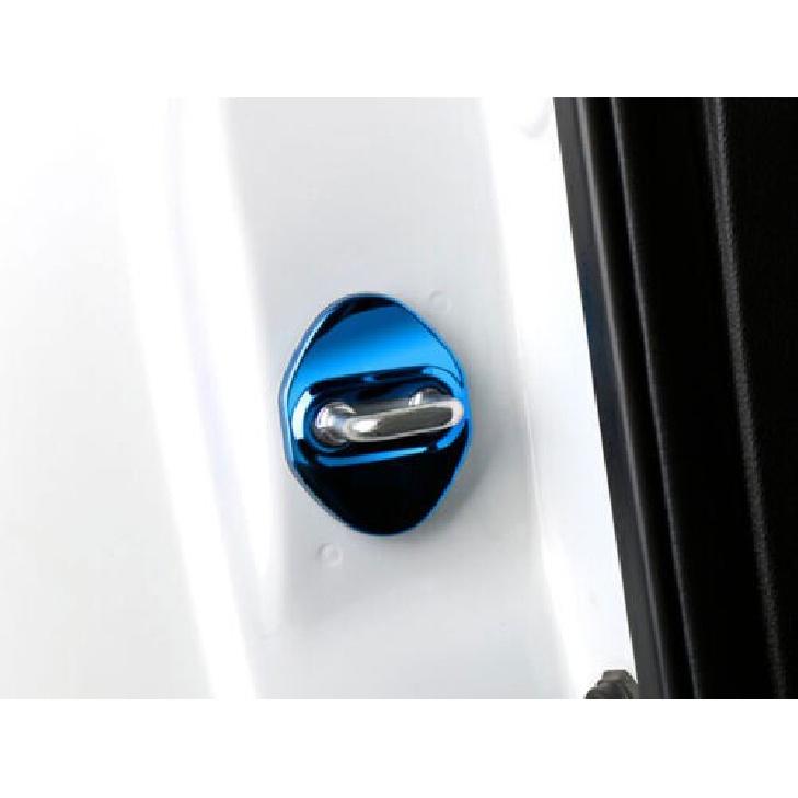 Blue Titanium Cover Trim For Honda Civic 2016-2021 Buckle Protection Car Door