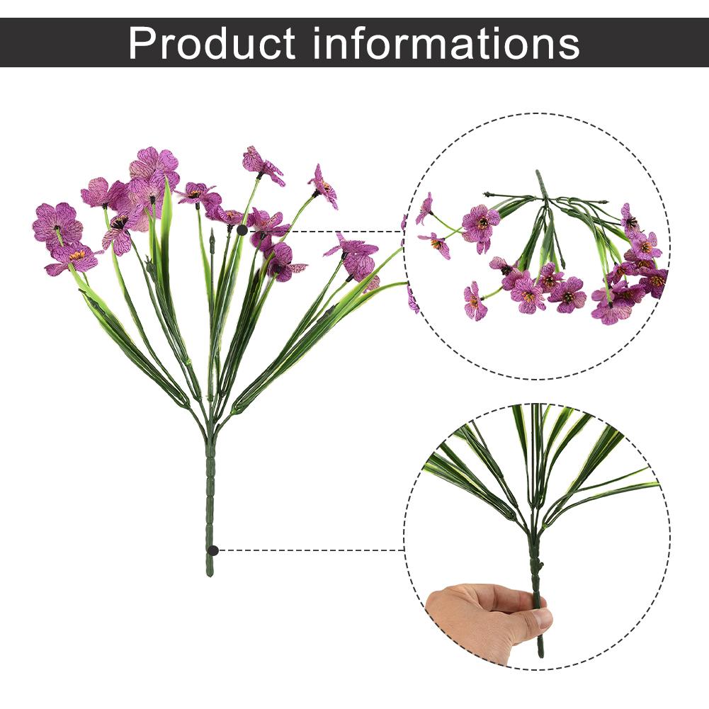 Home Outdoor Artificial Flowers Floral Décor 31cm Fake Flowers