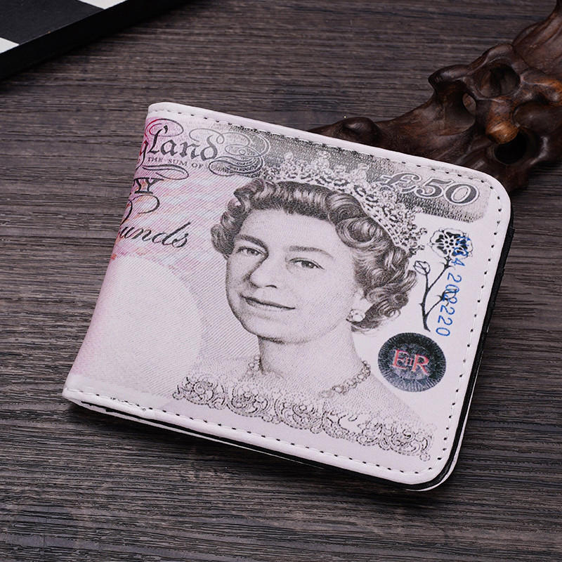1PC Cute US Dollar Wallet For Men and Women PU Money Bag Novelty Gift Teens Student Purse Women Male Coin Pouch New Short Style